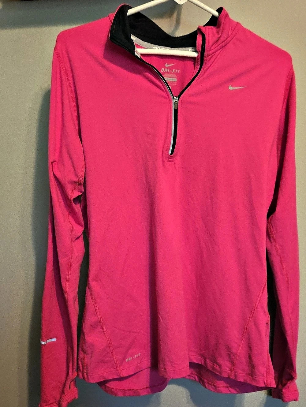 Nike Running Dri-FIT Half-Zip Pullover Pink Large